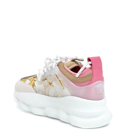 Versace pink sneakers